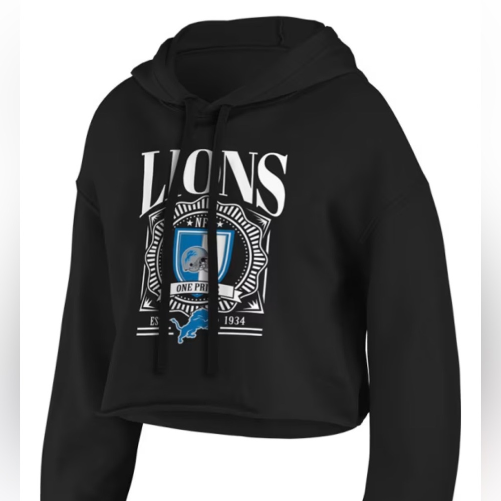 Women’s Detroit Lions Crop Hoodie